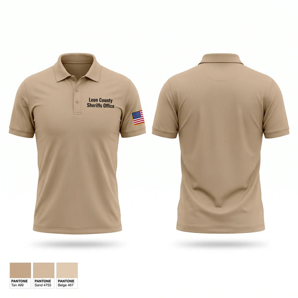 Short Sleeve Performance Polo, Leon County Sheriff's Office, Police, Teamtime, Team time, sublimation, custom sports apparel, team uniforms, spirit wear, spiritwear, sports uniforms, custom shirts, team store, custom team store, fundraiser sports, apparel fundraiser