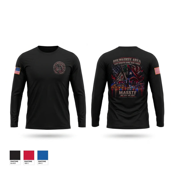 Long Sleeve Performance Shirt, Milwaukee Area Safe Streets Gang Task Force, Police, Teamtime, Team time, sublimation, custom sports apparel, team uniforms, spirit wear, spiritwear, sports uniforms, custom shirts, team store, custom team store, fundraiser sports, apparel fundraiser