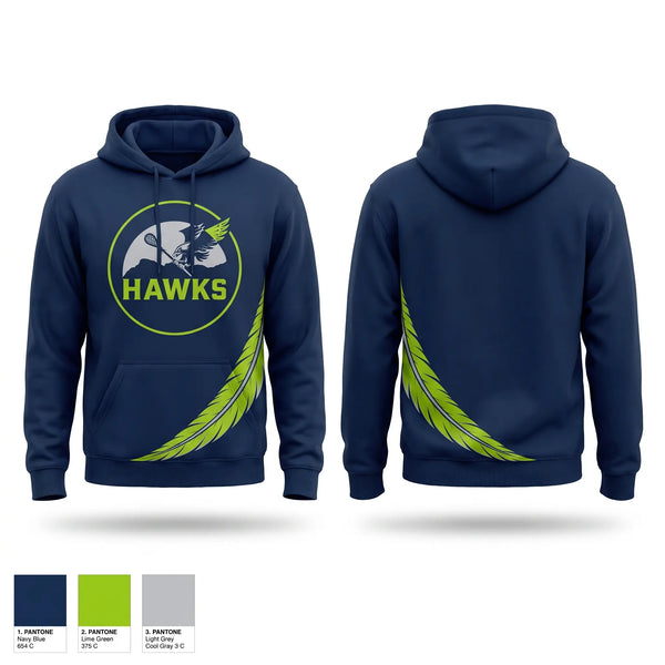 Hoodie, Chilliwack Hawks, Men's Lacrosse, Teamtime, Team time, sublimation, custom sports apparel, team uniforms, spirit wear, spiritwear, sports uniforms, custom shirts, team store, custom team store, fundraiser sports, apparel fundraiser