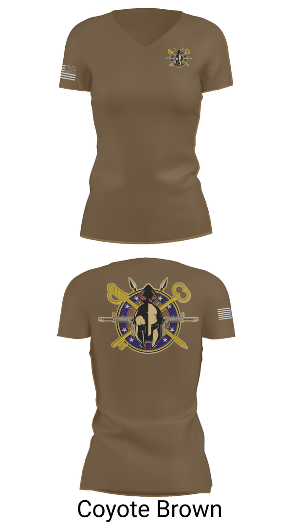 Womens Short Sleeve Vneck Shirt, A Company 68th DSSB 4ID, , Teamtime, Team time, sublimation, custom sports apparel, team uniforms, spirit wear, spiritwear, sports uniforms, custom shirts, team store, custom team store, fundraiser sports, apparel fundraiser