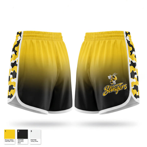 Womens Shorts, Stingers, Baseball, Teamtime, Team time, sublimation, custom sports apparel, team uniforms, spirit wear, spiritwear, sports uniforms, custom shirts, team store, custom team store, fundraiser sports, apparel fundraiser