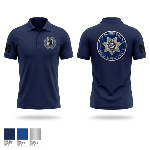 Short Sleeve Performance Polo, Crisis Negotiations Unit, Police, Teamtime, Team time, sublimation, custom sports apparel, team uniforms, spirit wear, spiritwear, sports uniforms, custom shirts, team store, custom team store, fundraiser sports, apparel fundraiser