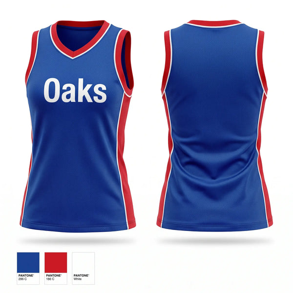 Mens Basketball Jersey, Oaks, Women's Basketball, Teamtime, Team time, sublimation, custom sports apparel, team uniforms, spirit wear, spiritwear, sports uniforms, custom shirts, team store, custom team store, fundraiser sports, apparel fundraiser