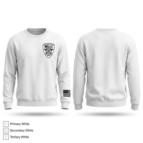 Crew Neck Sweatshirt, Lauderdale County Sheriff's Department SWAT, Police, Teamtime, Team time, sublimation, custom sports apparel, team uniforms, spirit wear, spiritwear, sports uniforms, custom shirts, team store, custom team store, fundraiser sports, apparel fundraiser