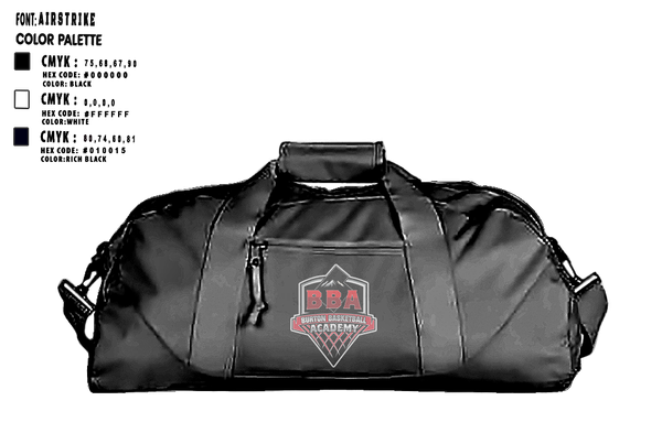 Duffle Bag, Burton Basketball Academy, Men's Basketball, Teamtime, Team time, sublimation, custom sports apparel, team uniforms, spirit wear, spiritwear, sports uniforms, custom shirts, team store, custom team store, fundraiser sports, apparel fundraiser