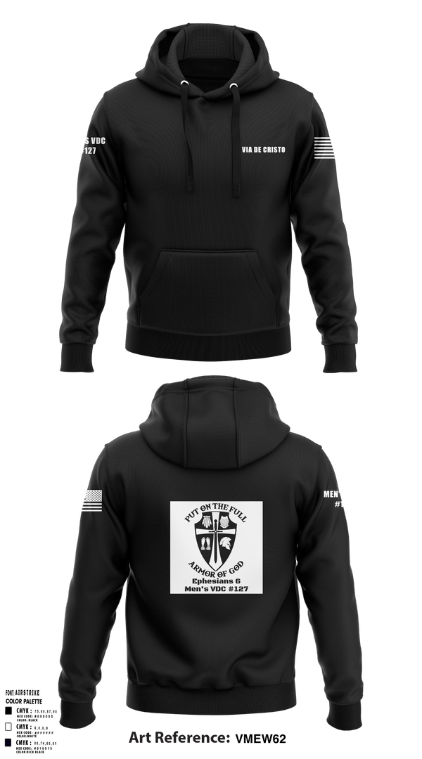 Hoodie, Service AideService AideVia De Cristo, , Teamtime, Team time, sublimation, custom sports apparel, team uniforms, spirit wear, spiritwear, sports uniforms, custom shirts, team store, custom team store, fundraiser sports, apparel fundraiser