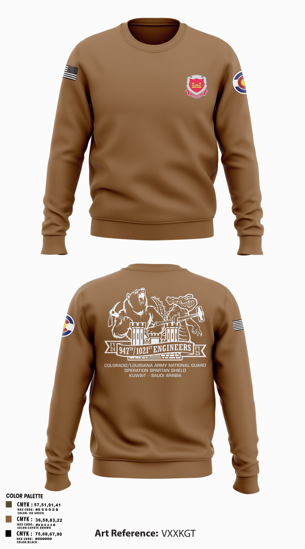 Crew Neck Sweatshirt, 947th EVCC, , Teamtime, Team time, sublimation, custom sports apparel, team uniforms, spirit wear, spiritwear, sports uniforms, custom shirts, team store, custom team store, fundraiser sports, apparel fundraiser