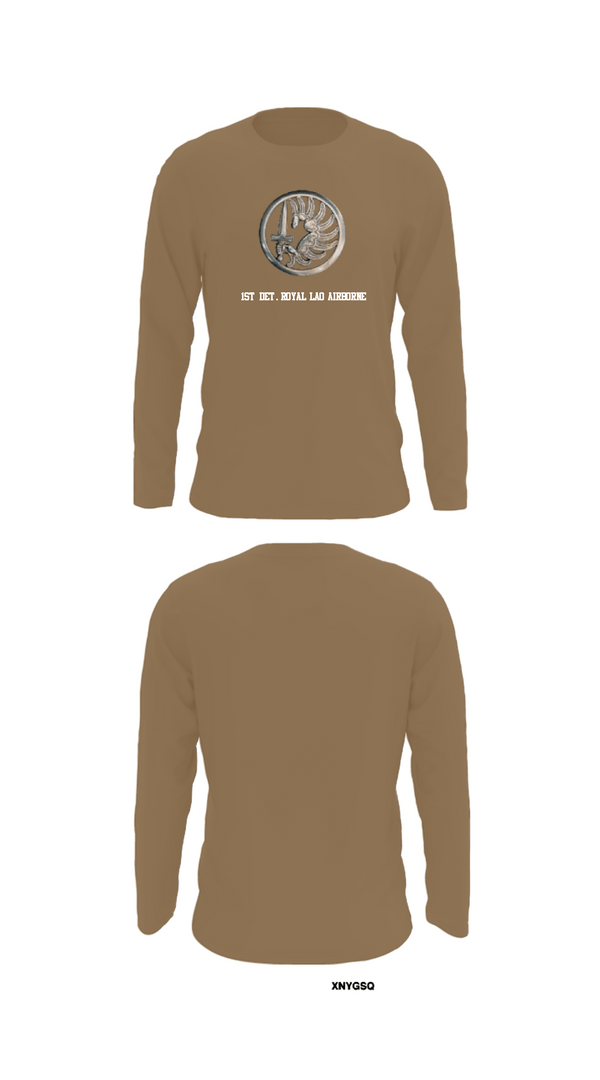 Long Sleeve Performance Shirt, 1st Det. Royal Lao Airborne, Army, Teamtime, Team time, sublimation, custom sports apparel, team uniforms, spirit wear, spiritwear, sports uniforms, custom shirts, team store, custom team store, fundraiser sports, apparel fundraiser