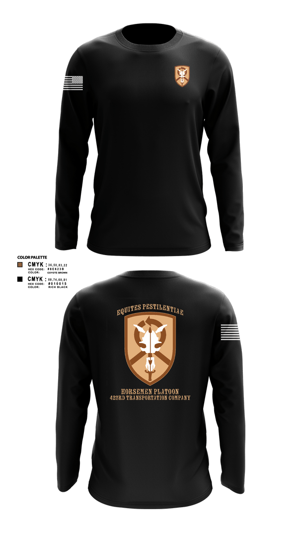 Long Sleeve Performance Shirt, 1st Platoon, 423 TC1st Platoon, 423 TC, , Teamtime, Team time, sublimation, custom sports apparel, team uniforms, spirit wear, spiritwear, sports uniforms, custom shirts, team store, custom team store, fundraiser sports, apparel fundraiser