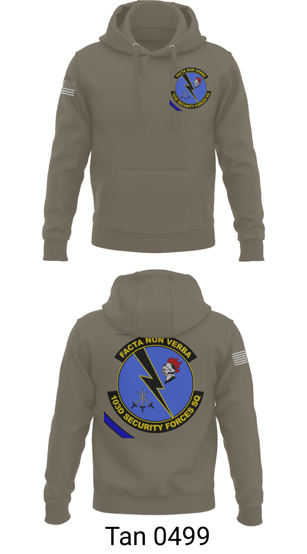 Hoodie, 103d SECURITY FORCES SQUADRON, , Teamtime, Team time, sublimation, custom sports apparel, team uniforms, spirit wear, spiritwear, sports uniforms, custom shirts, team store, custom team store, fundraiser sports, apparel fundraiser