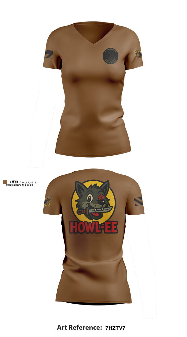 Womens Short Sleeve Vneck Shirt, 389th WOLFPACK, Army, Teamtime, Team time, sublimation, custom sports apparel, team uniforms, spirit wear, spiritwear, sports uniforms, custom shirts, team store, custom team store, fundraiser sports, apparel fundraiser
