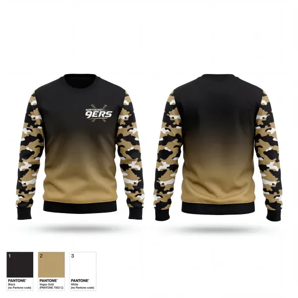 Crew Neck Sweatshirt, Northeast 9ers, Softball, Teamtime, Team time, sublimation, custom sports apparel, team uniforms, spirit wear, spiritwear, sports uniforms, custom shirts, team store, custom team store, fundraiser sports, apparel fundraiser