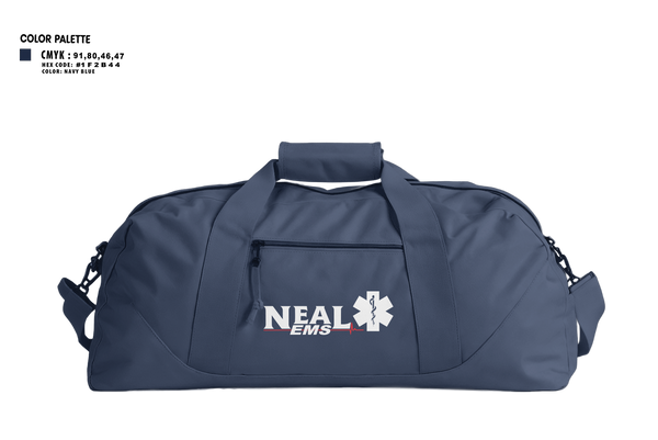 Duffle Bag, NEAL EMS, EMS/EMT, Teamtime, Team time, sublimation, custom sports apparel, team uniforms, spirit wear, spiritwear, sports uniforms, custom shirts, team store, custom team store, fundraiser sports, apparel fundraiser