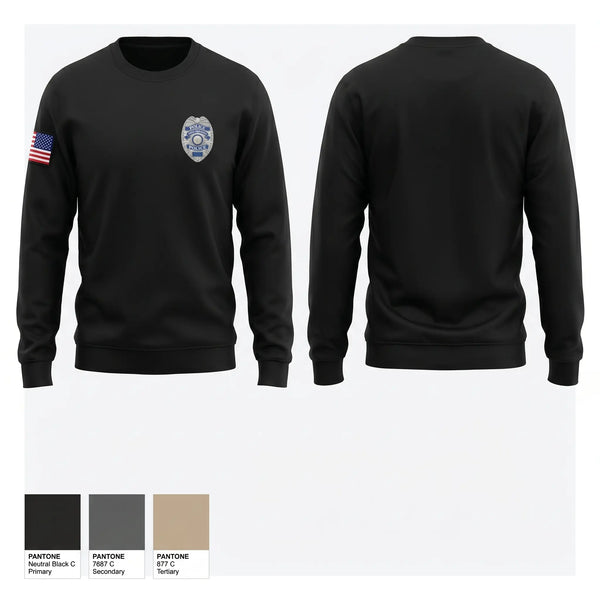 Crew Neck Sweatshirt, Westland Police Department, Police, Teamtime, Team time, sublimation, custom sports apparel, team uniforms, spirit wear, spiritwear, sports uniforms, custom shirts, team store, custom team store, fundraiser sports, apparel fundraiser