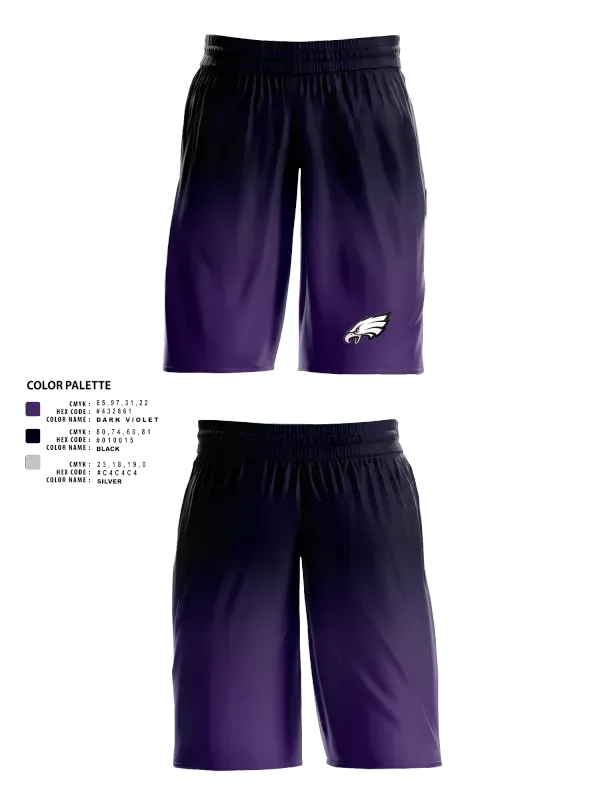 Mens Basketball Shorts, Southern Valley Eagles, Men's Basketball, Teamtime, Team time, sublimation, custom sports apparel, team uniforms, spirit wear, spiritwear, sports uniforms, custom shirts, team store, custom team store, fundraiser sports, apparel fundraiser