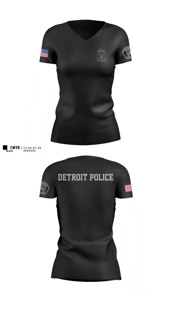 Womens Short Sleeve Vneck Shirt, 12th Precinct Special Operations, Police, Teamtime, Team time, sublimation, custom sports apparel, team uniforms, spirit wear, spiritwear, sports uniforms, custom shirts, team store, custom team store, fundraiser sports, apparel fundraiser
