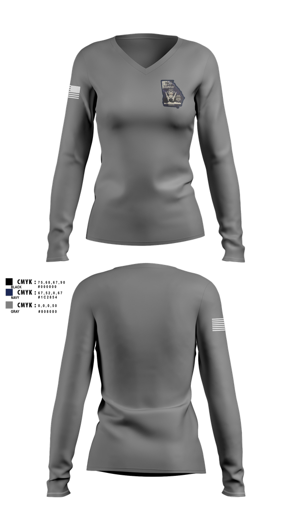 Womens Long Sleeve Vneck Shirt, SAV I, Police, Teamtime, Team time, sublimation, custom sports apparel, team uniforms, spirit wear, spiritwear, sports uniforms, custom shirts, team store, custom team store, fundraiser sports, apparel fundraiser