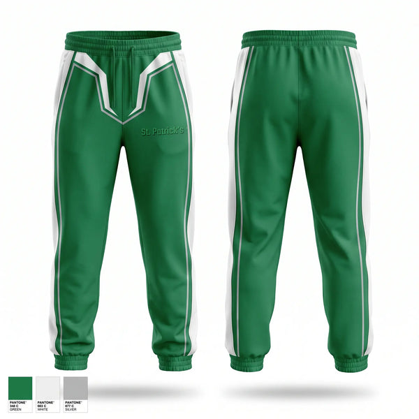 Sweatpants, St.Patrick’s, Men's Basketball, Teamtime, Team time, sublimation, custom sports apparel, team uniforms, spirit wear, spiritwear, sports uniforms, custom shirts, team store, custom team store, fundraiser sports, apparel fundraiser