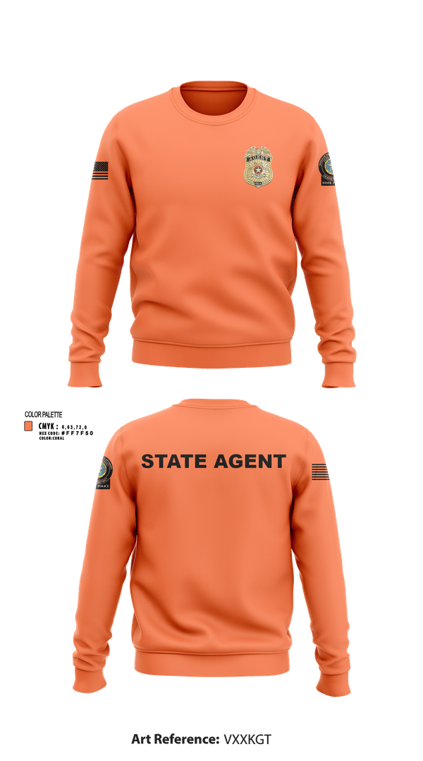 Crew Neck Sweatshirt, 8TH DA DTF MCU, Police, Teamtime, Team time, sublimation, custom sports apparel, team uniforms, spirit wear, spiritwear, sports uniforms, custom shirts, team store, custom team store, fundraiser sports, apparel fundraiser
