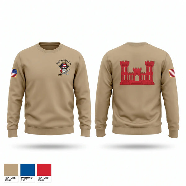 Crew Neck Sweatshirt, 882nd EVCC, National Guard, Teamtime, Team time, sublimation, custom sports apparel, team uniforms, spirit wear, spiritwear, sports uniforms, custom shirts, team store, custom team store, fundraiser sports, apparel fundraiser