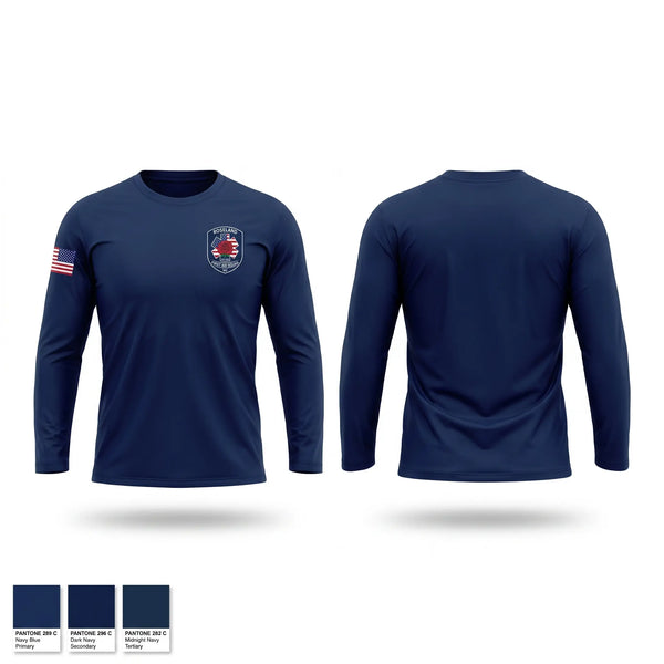 Long Sleeve Performance Shirt, Roseland First Aid Squad, EMS/EMT, Teamtime, Team time, sublimation, custom sports apparel, team uniforms, spirit wear, spiritwear, sports uniforms, custom shirts, team store, custom team store, fundraiser sports, apparel fundraiser