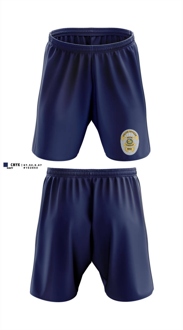 Athletic Shorts With Pockets, Wayne Twp. Police Dept., Police, Teamtime, Team time, sublimation, custom sports apparel, team uniforms, spirit wear, spiritwear, sports uniforms, custom shirts, team store, custom team store, fundraiser sports, apparel fundraiser