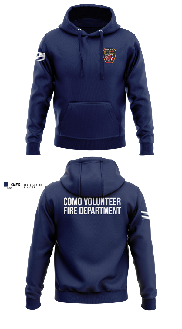Hoodie, Como Volunteer Fire Department, Fire Department, Teamtime, Team time, sublimation, custom sports apparel, team uniforms, spirit wear, spiritwear, sports uniforms, custom shirts, team store, custom team store, fundraiser sports, apparel fundraiser