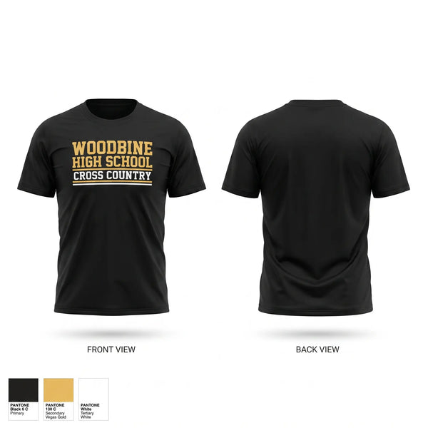 Short Sleeve Performance Shirt, Woodbine High School Cross Country, Cross Country, Teamtime, Team time, sublimation, custom sports apparel, team uniforms, spirit wear, spiritwear, sports uniforms, custom shirts, team store, custom team store, fundraiser sports, apparel fundraiser
