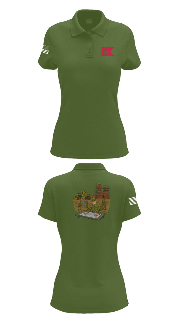 Womens Short Sleeve Performance Polo, 152, Army, Teamtime, Team time, sublimation, custom sports apparel, team uniforms, spirit wear, spiritwear, sports uniforms, custom shirts, team store, custom team store, fundraiser sports, apparel fundraiser