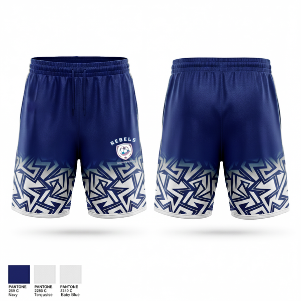 Athletic Shorts With Pockets, Rebels, Women's Soccer, Teamtime, Team time, sublimation, custom sports apparel, team uniforms, spirit wear, spiritwear, sports uniforms, custom shirts, team store, custom team store, fundraiser sports, apparel fundraiser
