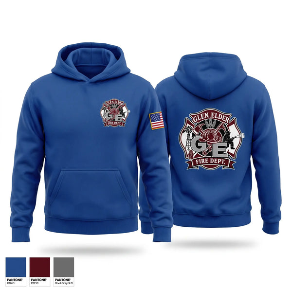 Hoodie, Glen Elder Fire Department, Fire Department, Teamtime, Team time, sublimation, custom sports apparel, team uniforms, spirit wear, spiritwear, sports uniforms, custom shirts, team store, custom team store, fundraiser sports, apparel fundraiser