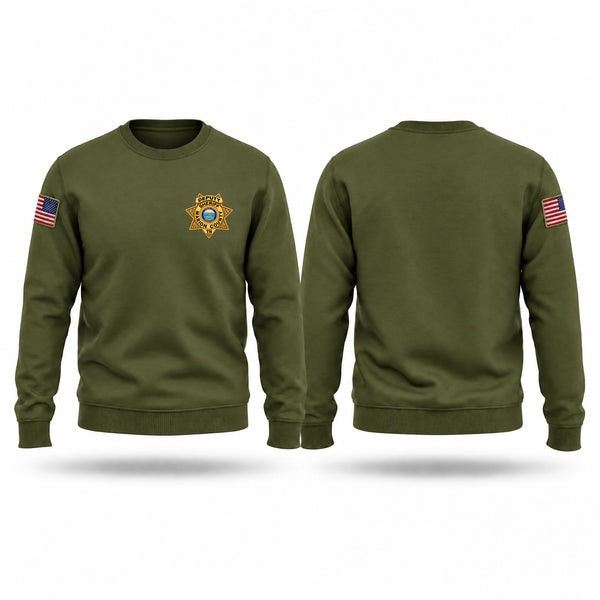 Crew Neck Sweatshirt, Marion County Sheriff’s Office, Police, Teamtime, Team time, sublimation, custom sports apparel, team uniforms, spirit wear, spiritwear, sports uniforms, custom shirts, team store, custom team store, fundraiser sports, apparel fundraiser