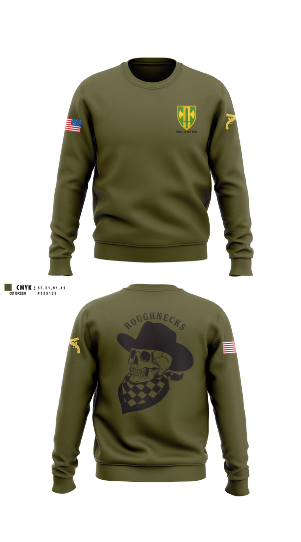 Crew Neck Sweatshirt, HHC, 18 MP BDE, Army, Teamtime, Team time, sublimation, custom sports apparel, team uniforms, spirit wear, spiritwear, sports uniforms, custom shirts, team store, custom team store, fundraiser sports, apparel fundraiser