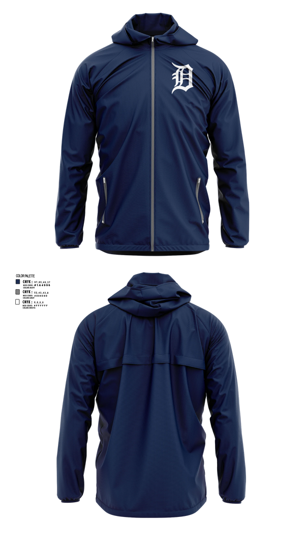 Windbreaker, Tigers, Baseball, Teamtime, Team time, sublimation, custom sports apparel, team uniforms, spirit wear, spiritwear, sports uniforms, custom shirts, team store, custom team store, fundraiser sports, apparel fundraiser