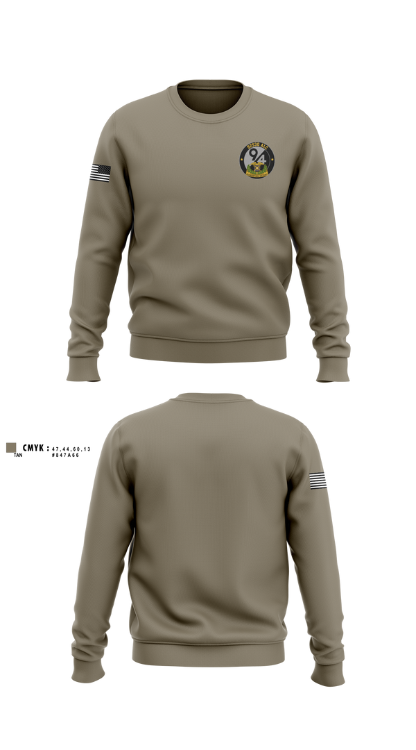 Crew Neck Sweatshirt, 92S30 ALC Class 002-26, Army, Teamtime, Team time, sublimation, custom sports apparel, team uniforms, spirit wear, spiritwear, sports uniforms, custom shirts, team store, custom team store, fundraiser sports, apparel fundraiser