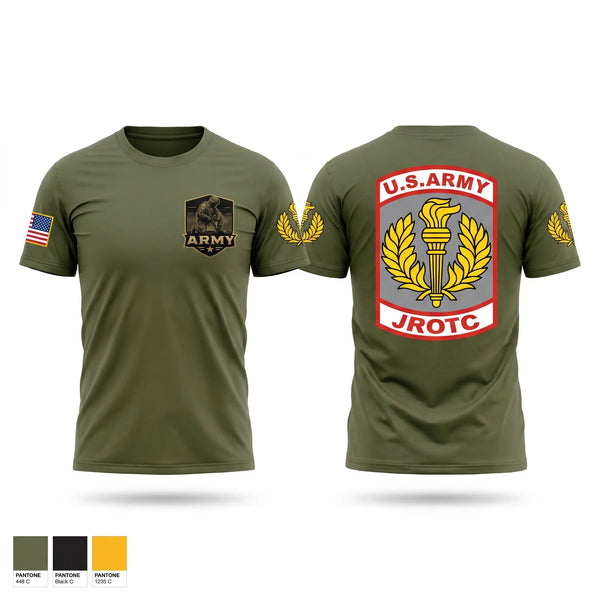 Old School Cotton Feel Shirt, US Army JROTC Robotics, Army, Teamtime, Team time, sublimation, custom sports apparel, team uniforms, spirit wear, spiritwear, sports uniforms, custom shirts, team store, custom team store, fundraiser sports, apparel fundraiser