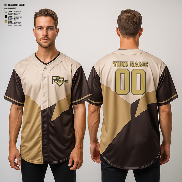 Full Button Baseball Jersey, Posse, Baseball, Teamtime, Team time, sublimation, custom sports apparel, team uniforms, spirit wear, spiritwear, sports uniforms, custom shirts, team store, custom team store, fundraiser sports, apparel fundraiser