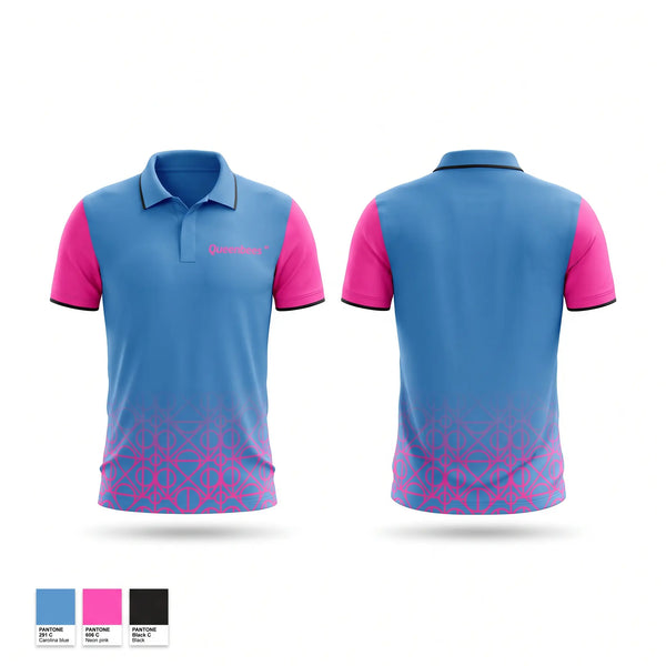 Short Sleeve Performance Polo, Queenbees, Softball, Teamtime, Team time, sublimation, custom sports apparel, team uniforms, spirit wear, spiritwear, sports uniforms, custom shirts, team store, custom team store, fundraiser sports, apparel fundraiser