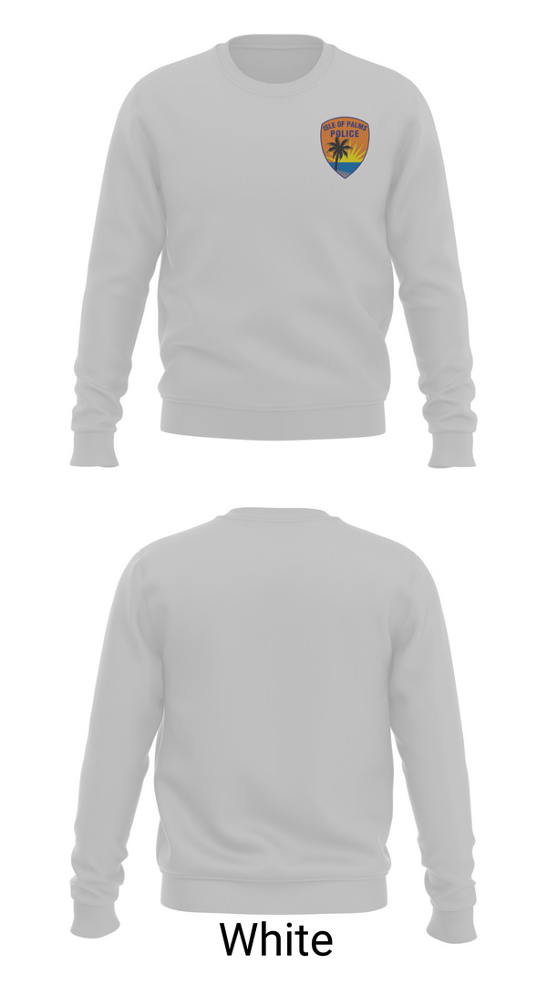 Crew Neck Sweatshirt, Isle of Palms Police Department, Police, Teamtime, Team time, sublimation, custom sports apparel, team uniforms, spirit wear, spiritwear, sports uniforms, custom shirts, team store, custom team store, fundraiser sports, apparel fundraiser