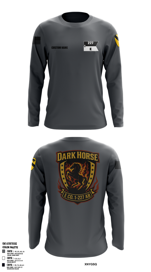 Long Sleeve Performance Shirt, Echo Company, 1-227 AB, 1ACB, 1CD, , Teamtime, Team time, sublimation, custom sports apparel, team uniforms, spirit wear, spiritwear, sports uniforms, custom shirts, team store, custom team store, fundraiser sports, apparel fundraiser