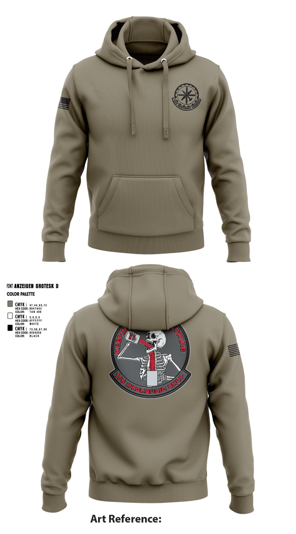 Hoodie, 106 Hydraulic Shop, Air Force, Teamtime, Team time, sublimation, custom sports apparel, team uniforms, spirit wear, spiritwear, sports uniforms, custom shirts, team store, custom team store, fundraiser sports, apparel fundraiser