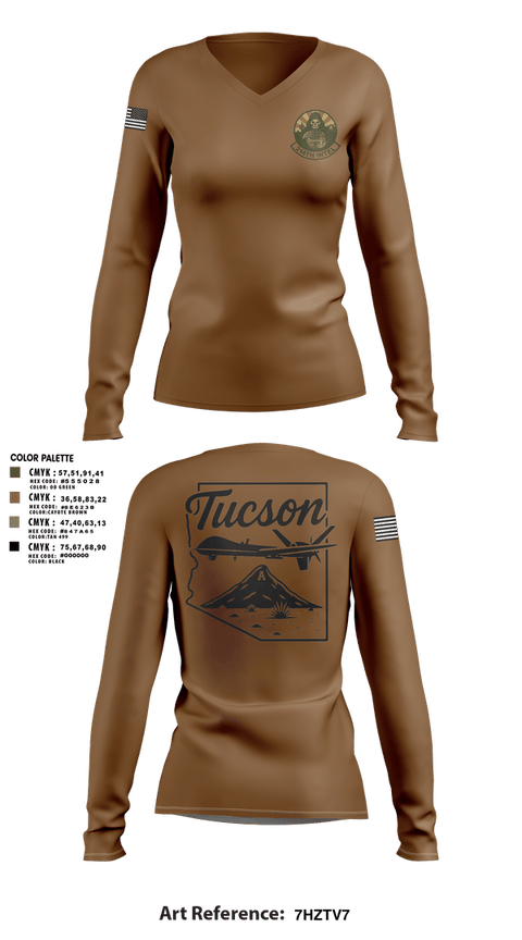 Womens Long Sleeve Vneck Shirt, 214 Intel, Air Force, Teamtime, Team time, sublimation, custom sports apparel, team uniforms, spirit wear, spiritwear, sports uniforms, custom shirts, team store, custom team store, fundraiser sports, apparel fundraiser