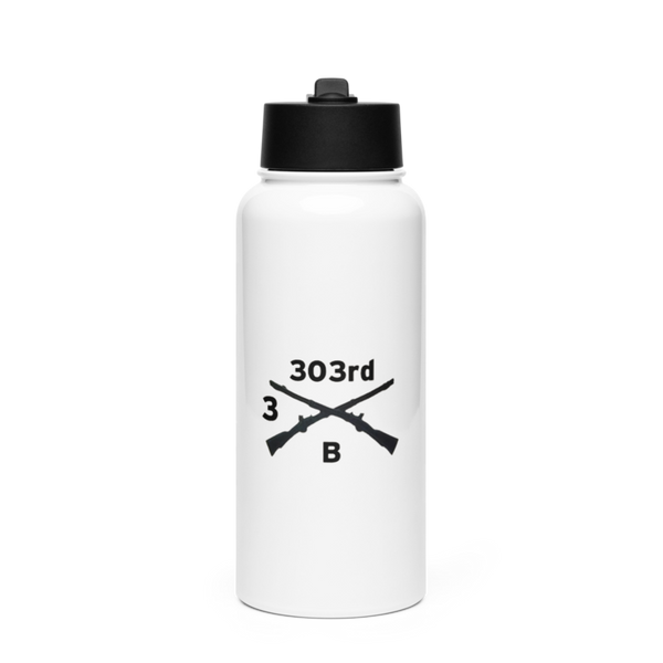 3 303rd B TRP 84676329 Stainless Steel Water Bottle with a Straw Lid