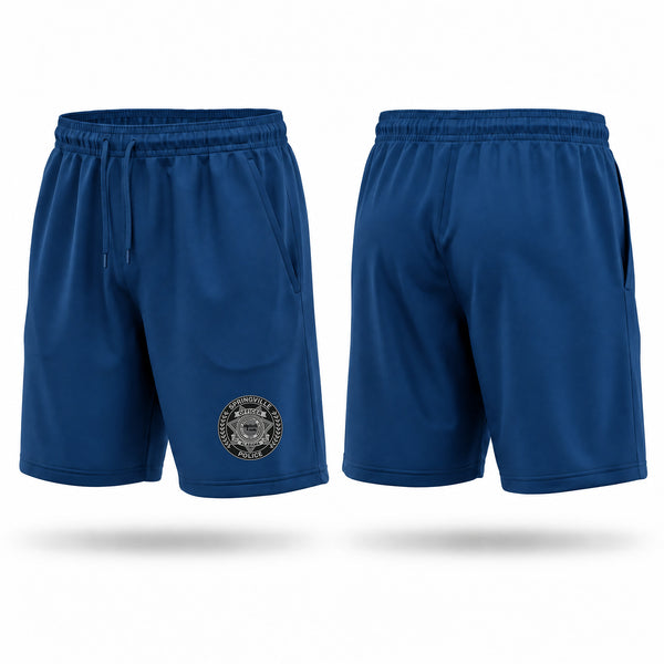 Athletic Shorts With Pockets, Springville Police, Police, Teamtime, Team time, sublimation, custom sports apparel, team uniforms, spirit wear, spiritwear, sports uniforms, custom shirts, team store, custom team store, fundraiser sports, apparel fundraiser