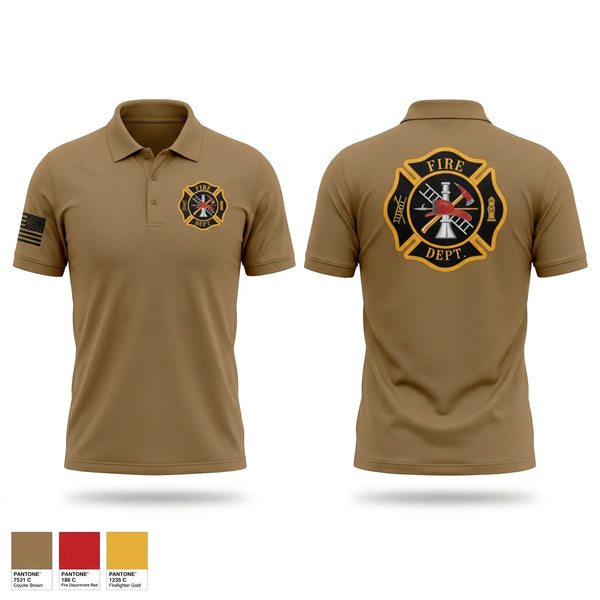 Short Sleeve Performance Polo, Union Fire Department, Fire Department, Teamtime, Team time, sublimation, custom sports apparel, team uniforms, spirit wear, spiritwear, sports uniforms, custom shirts, team store, custom team store, fundraiser sports, apparel fundraiser