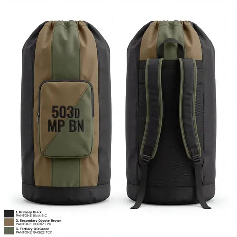 Gear Bag, 503d MP BN, Army, Teamtime, Team time, sublimation, custom sports apparel, team uniforms, spirit wear, spiritwear, sports uniforms, custom shirts, team store, custom team store, fundraiser sports, apparel fundraiser