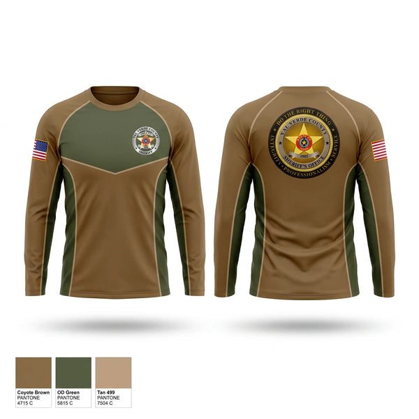Long Sleeve Performance Shirt, Val Verde County Sheriff's Office, Police, Teamtime, Team time, sublimation, custom sports apparel, team uniforms, spirit wear, spiritwear, sports uniforms, custom shirts, team store, custom team store, fundraiser sports, apparel fundraiser