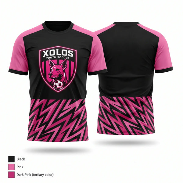 Short Sleeve Performance Shirt, Xolos, Men's Soccer, Teamtime, Team time, sublimation, custom sports apparel, team uniforms, spirit wear, spiritwear, sports uniforms, custom shirts, team store, custom team store, fundraiser sports, apparel fundraiser