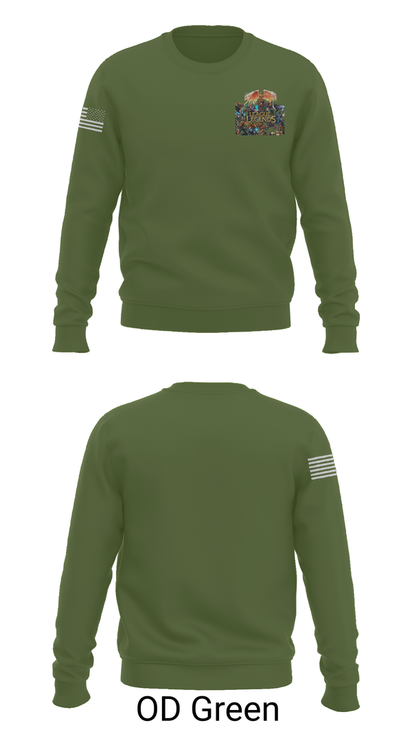 Crew Neck Sweatshirt, USA Dwight d eisenhower, , Teamtime, Team time, sublimation, custom sports apparel, team uniforms, spirit wear, spiritwear, sports uniforms, custom shirts, team store, custom team store, fundraiser sports, apparel fundraiser