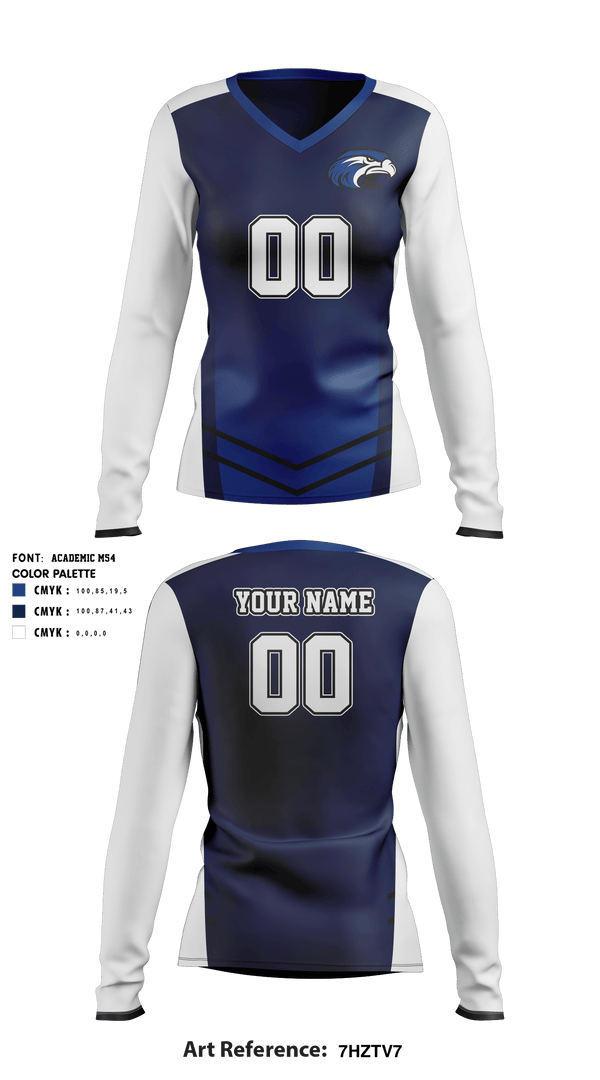 Women's Long Sleeve Vneck Shirt, Shorter University Athletics Volleyball, Women's Volleyball, Teamtime, Team time, sublimation, custom sports apparel, team uniforms, spirit wear, spiritwear, sports uniforms, custom shirts, team store, custom team store, fundraiser sports, apparel fundraiser